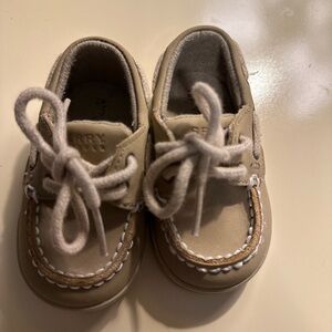 Sperry Kids Beige Boat Shoes